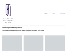 Tablet Screenshot of goldbergmarketinggroup.com